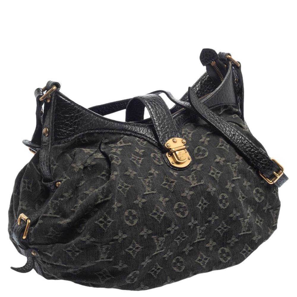 Louis vuitton black denim bag hot sale