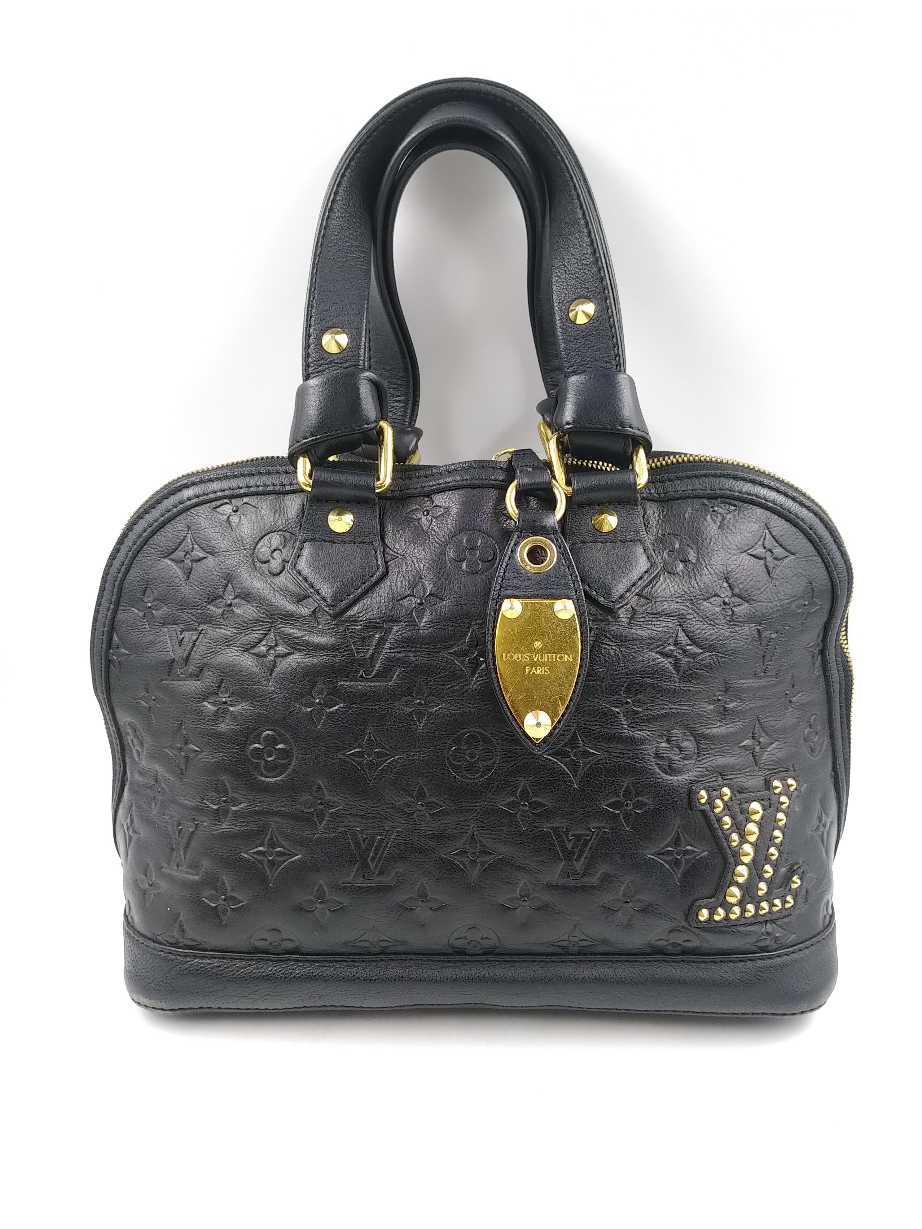 Women's or Men's Louis Vuitton Black Monogram Double Jeu Neo-Alma Bag Limited Edition 2009/2010 For Sale