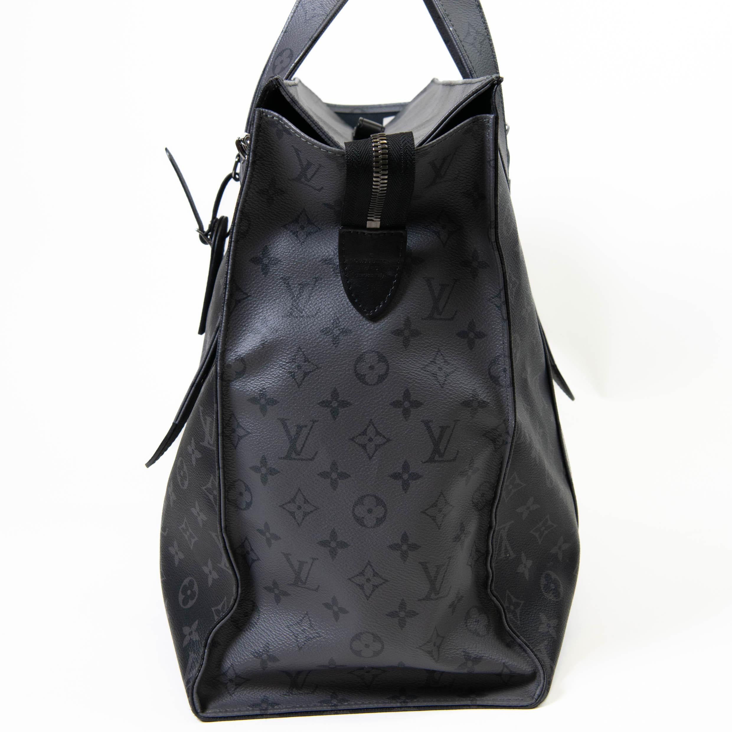 Louis Vuitton Black Monogram Eclipse Canvas Cabas Zippe GM Tote 1