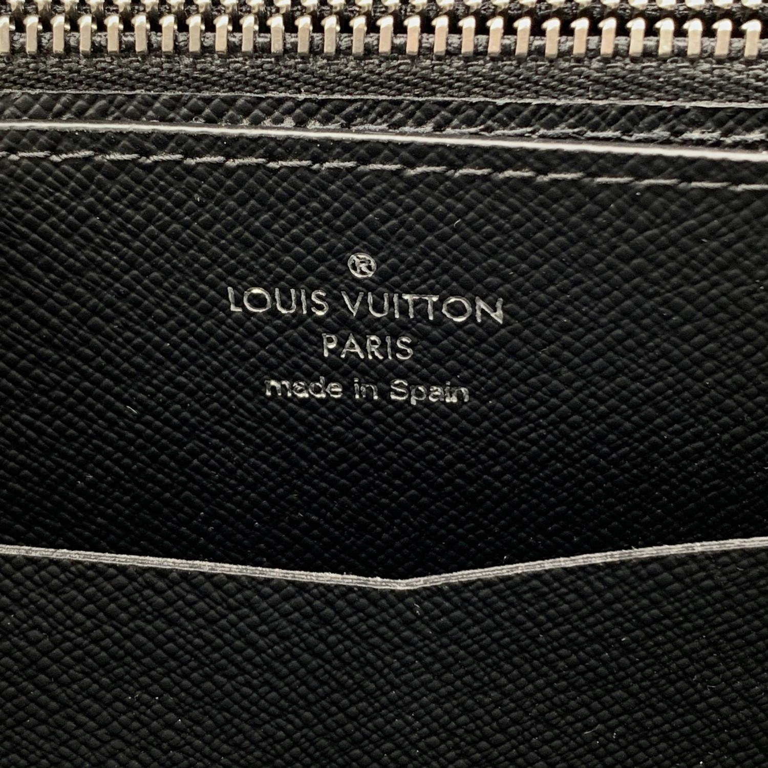 Women's or Men's Louis Vuitton Black Monogram Eclipse Canvas Zippy XL Organizer Wallet