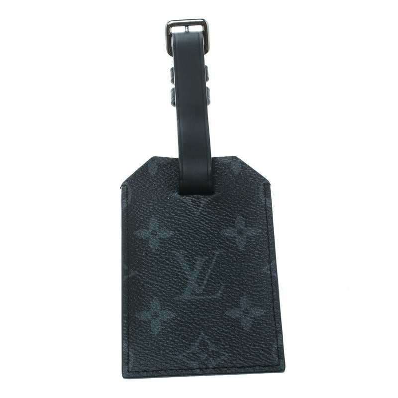 Louis Vuitton Black Monogram Eclipse Chapman Brothers Luggage Tag In New Condition In Dubai, Al Qouz 2