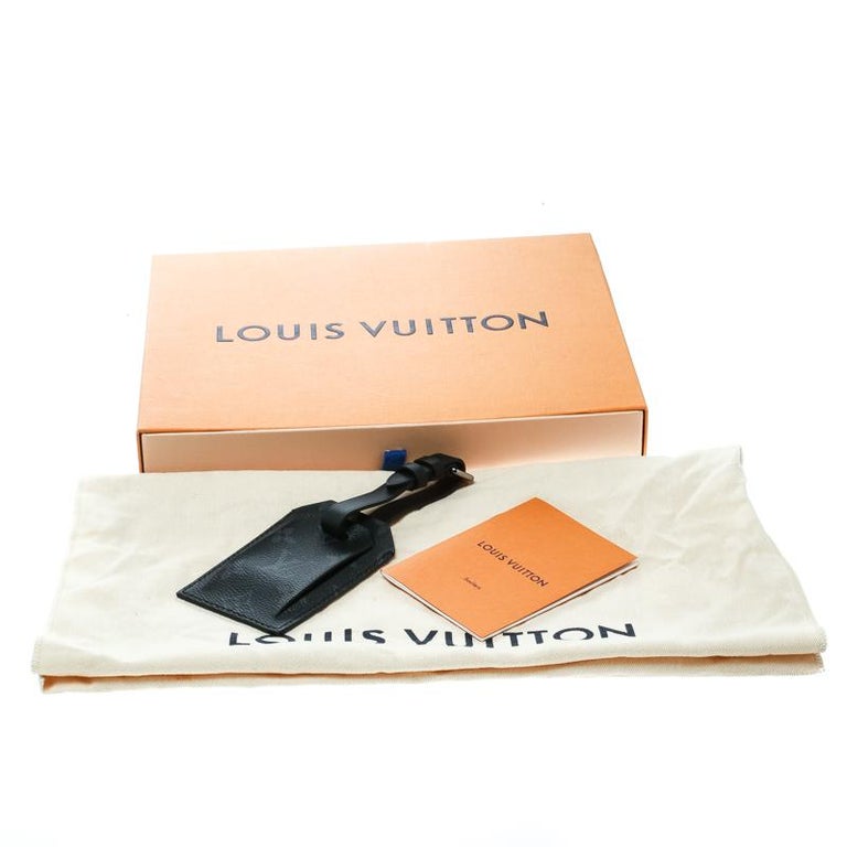 Louis Vuitton Black Monogram Eclipse Chapman Brothers Luggage Tag For Sale at 1stdibs