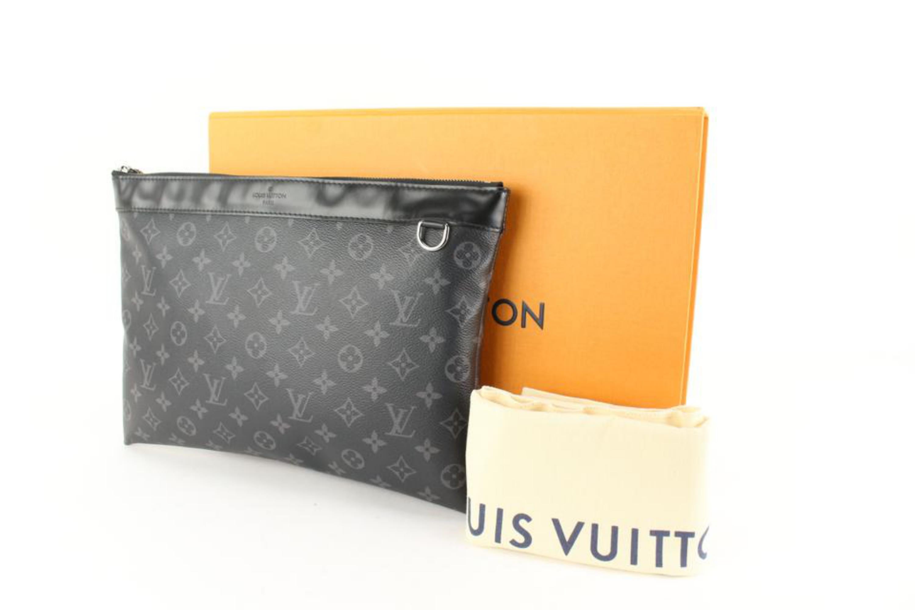 Louis Vuitton Black Monogram Eclipse Discovery Pochette GM 82lk513s 8