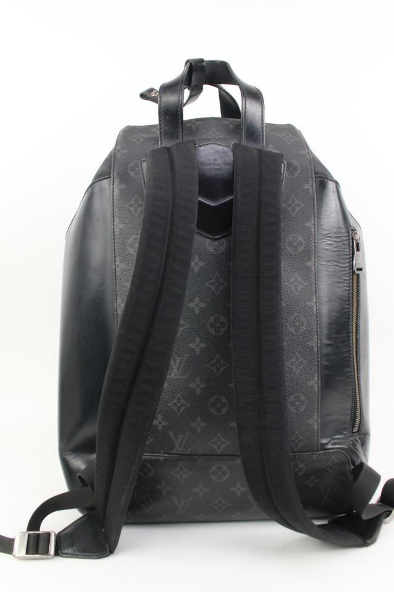Women's Louis Vuitton Black Monogram Eclipse Explorer Backpack s329lk16