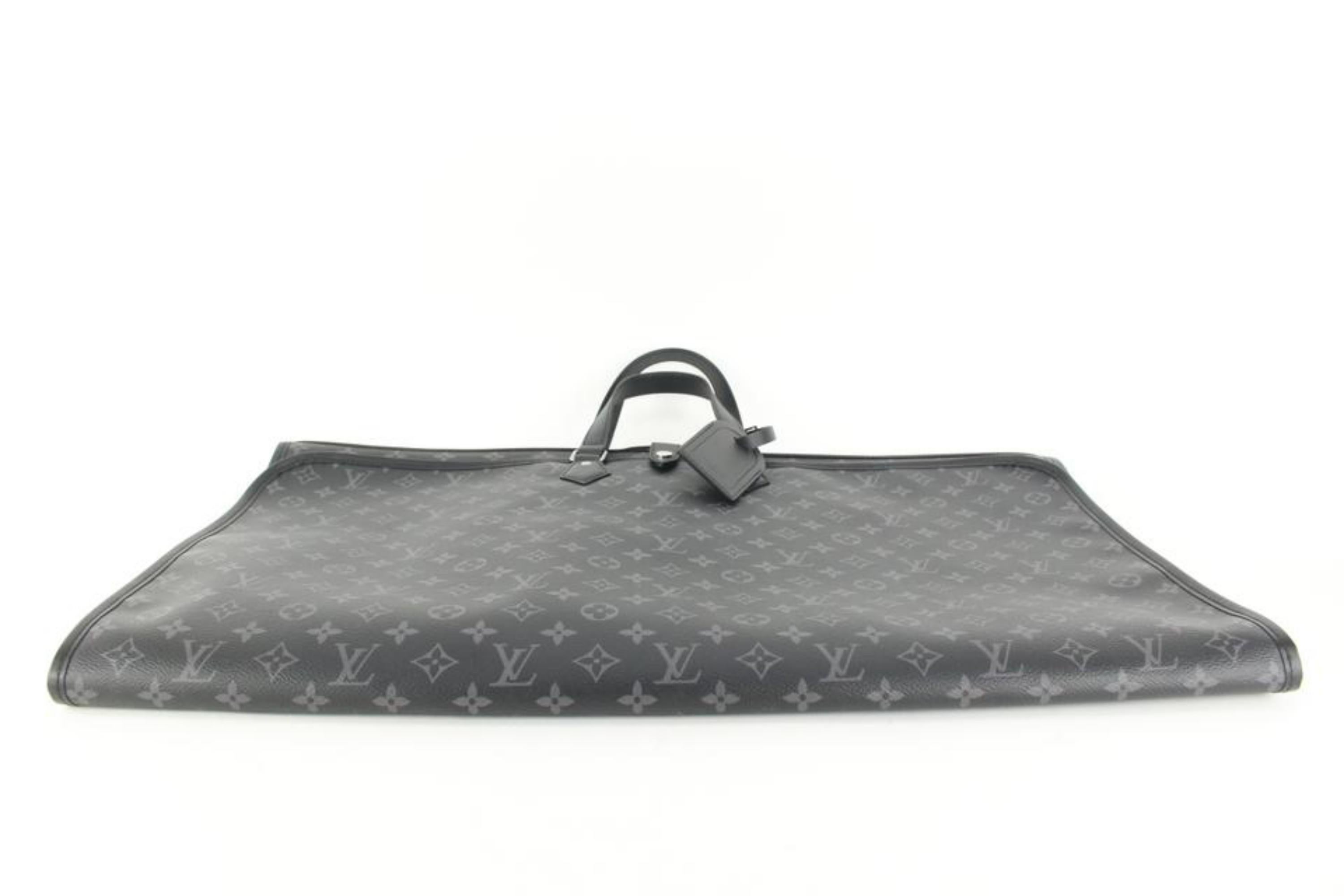 Louis Vuitton Black Monogram Eclipse Garment Bag Cover 1 Hanger 2Lv615a at 1stDibs louis