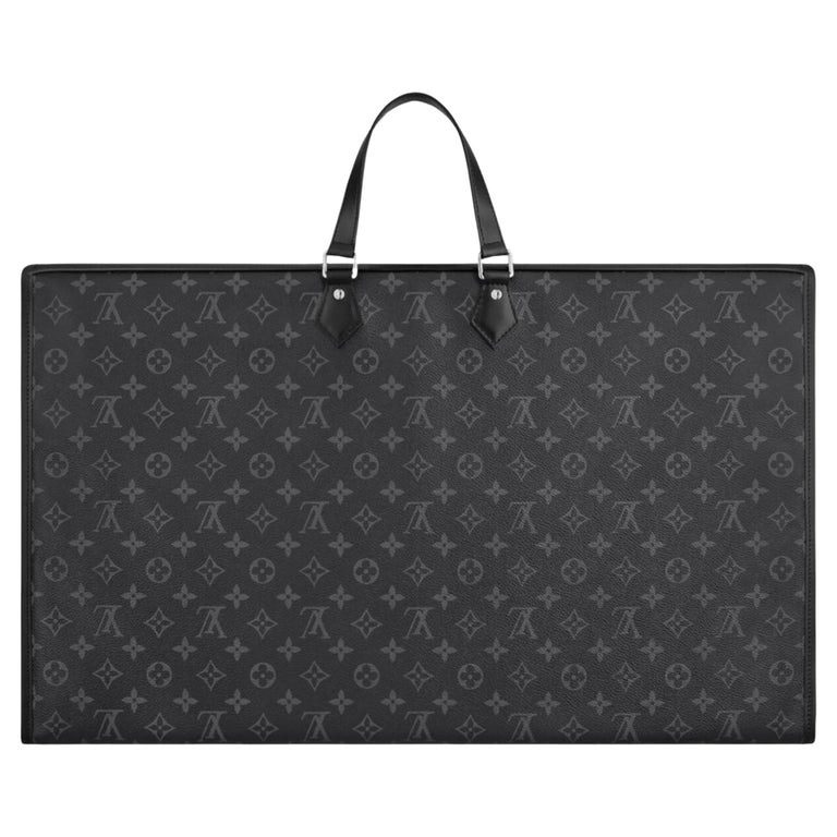 Louis Vuitton Black Monogram Eclipse Garment Bag Cover 1 Hanger 2Lv615a at  1stDibs