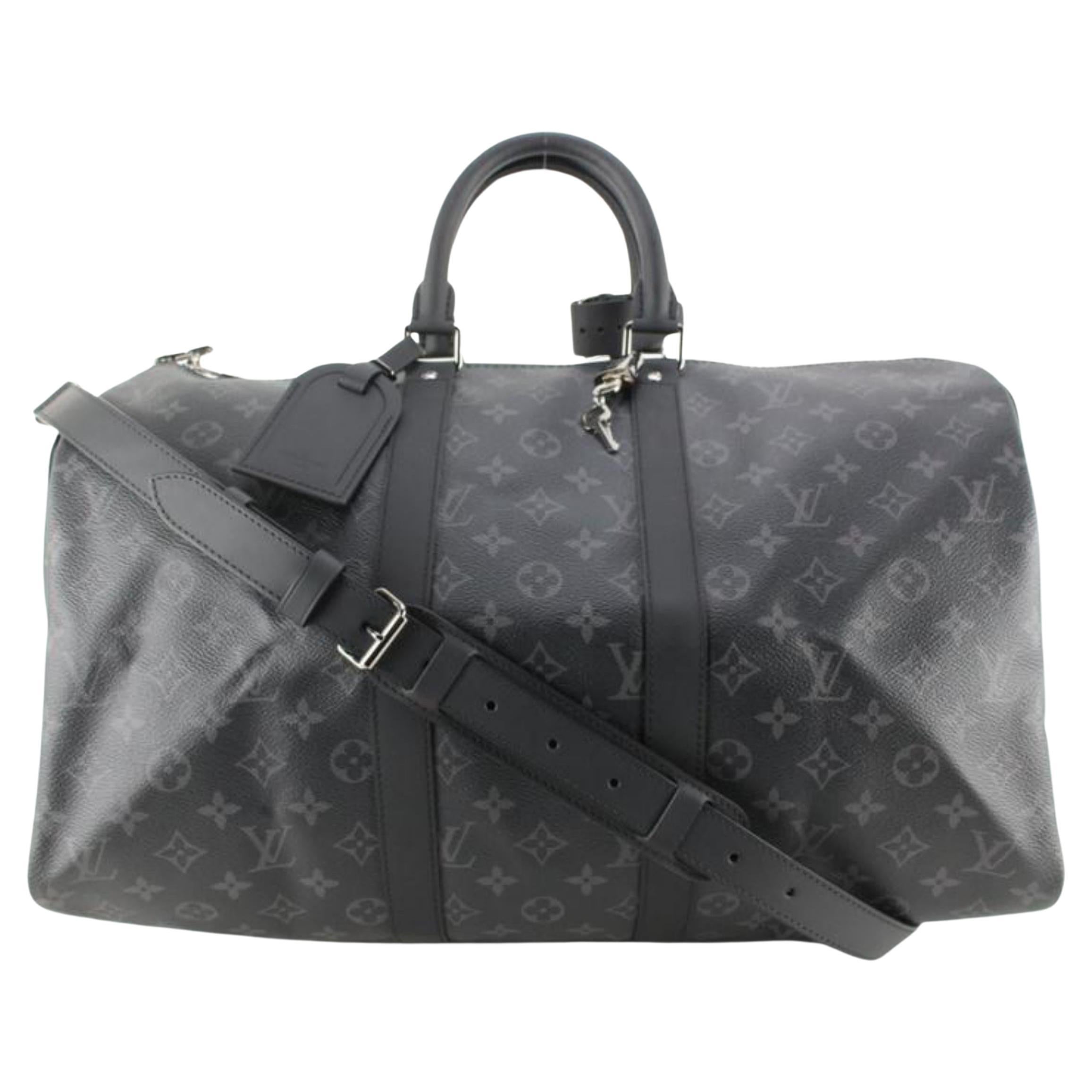Louis Vuitton Bag Keepall Bandouliere 45 Monogram Eclipse | 3D model