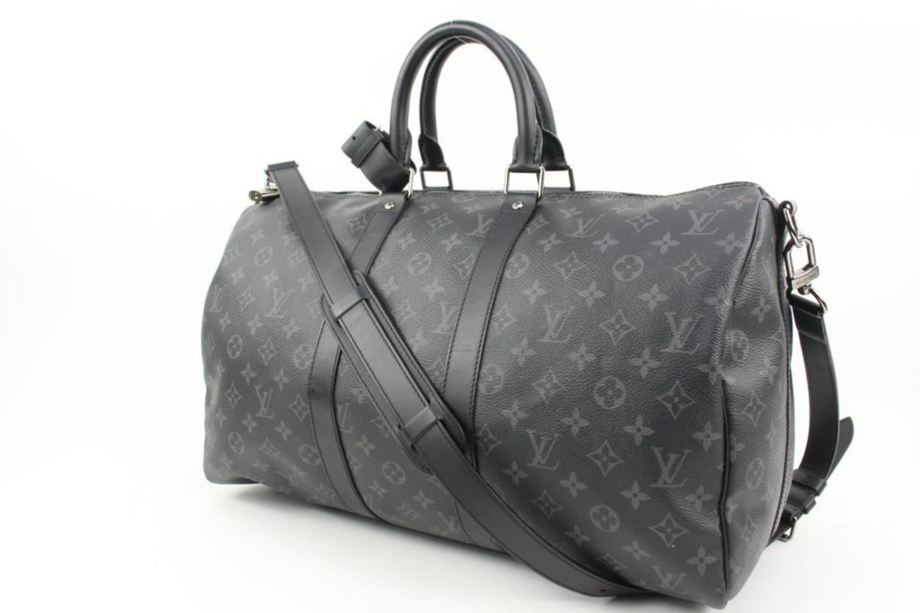LOUIS VUITTON X SUPREME 100% AUTHENTIC LV KEEPALL 55 BLACK HOLDALL