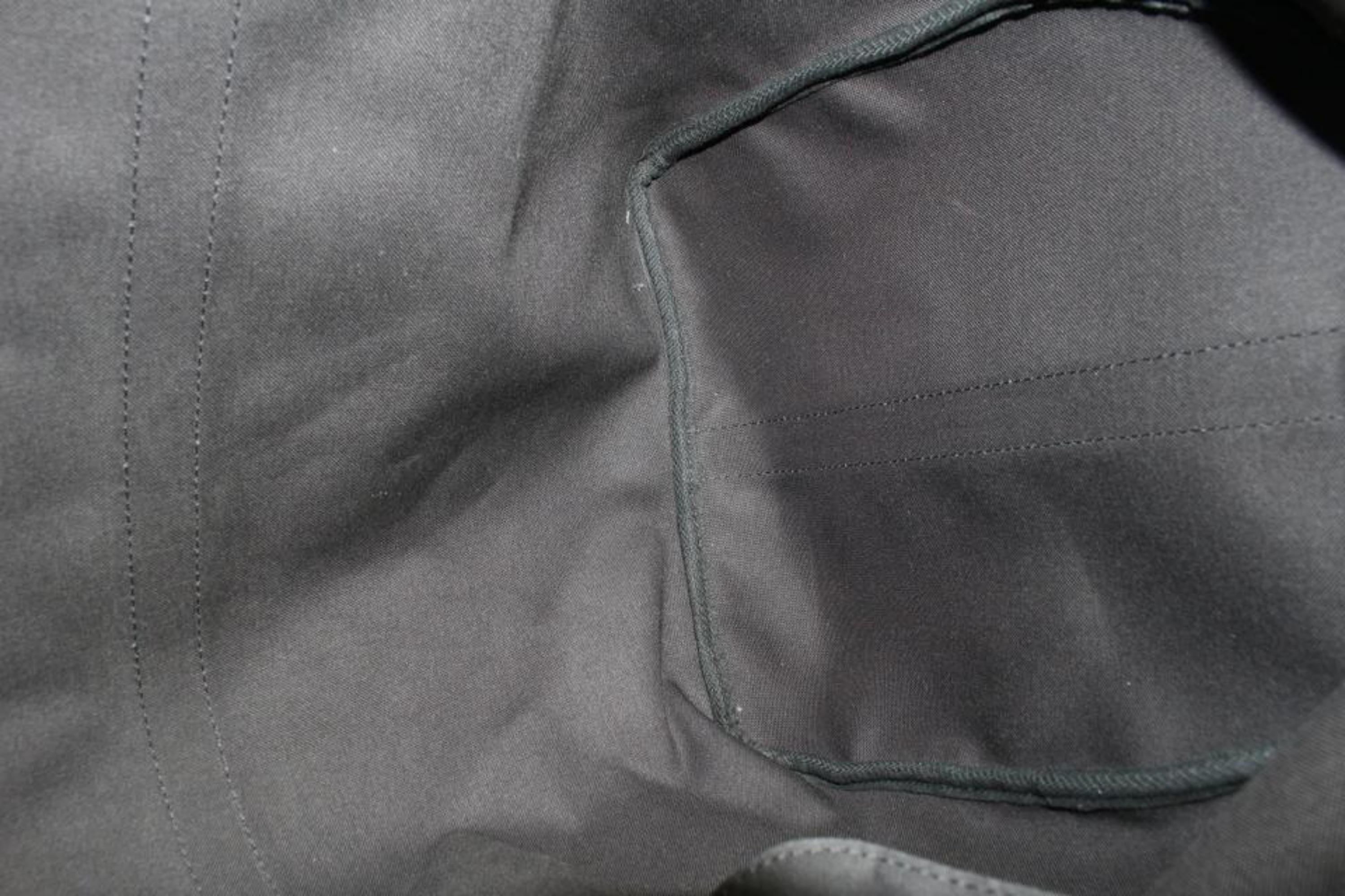 Louis Vuitton Black Monogram Eclipse Keepall Bandouliere 55 Duffle Bag Strap 39L For Sale 4