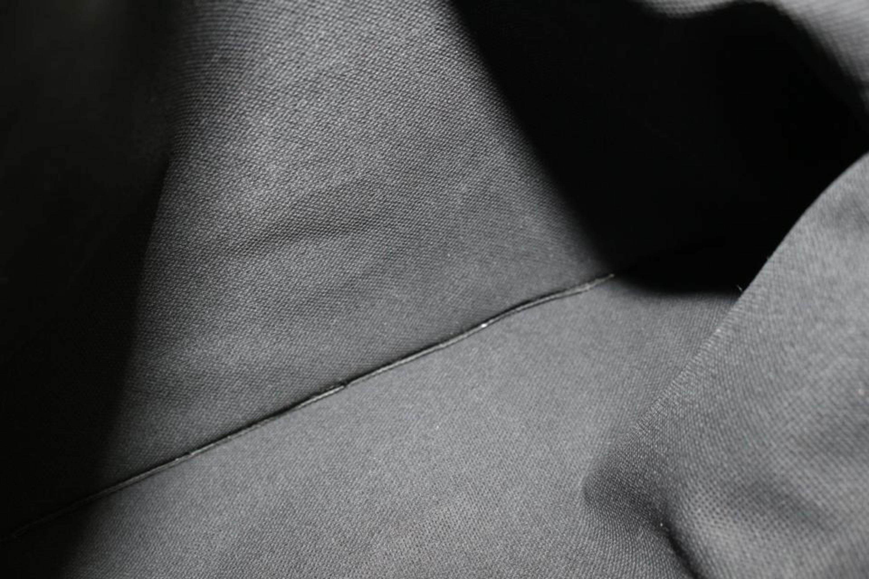 Louis Vuitton - Sac à bandoulière « Keepall » à monogramme noir « Eclipse » avec sangle, 39L Excellent état - En vente à Dix hills, NY