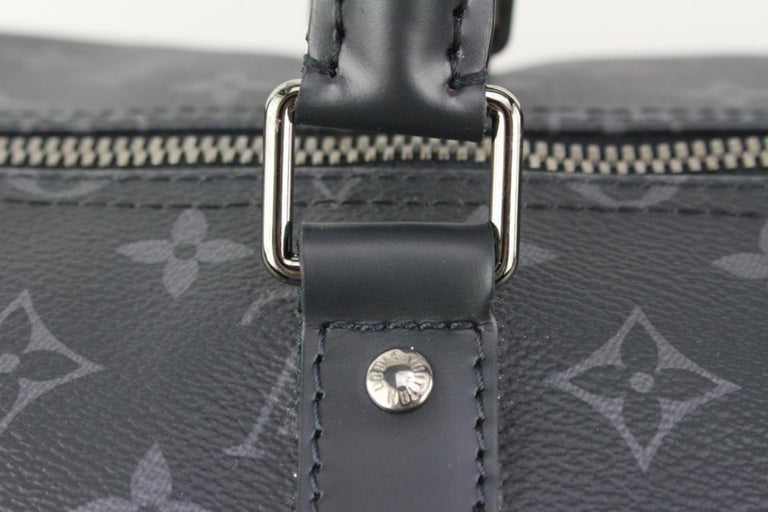 Louis Vuitton Black Monogram Eclipse Keepall Bandouliere 55 Duffle Bag  Strap 71l For Sale at 1stDibs | louis vuitton black monogram duffle bag,  louis vuitton black travel bag