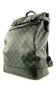 Louis Vuitton Black Monogram Eclipse Steamer Backpack 624lvs316