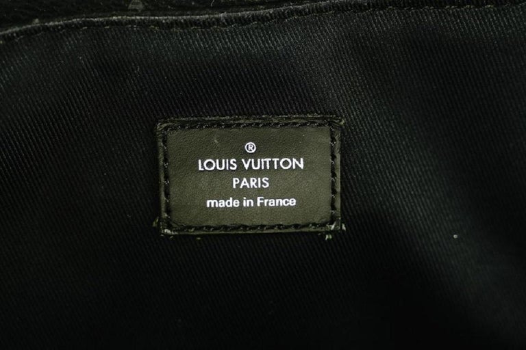 Louis Vuitton Steamer Bag Monogram Seal Leather XS Black 22069174