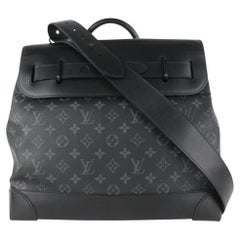 Vintage Louis Vuitton Black Monogram Eclipse Steamer PM 93lv8