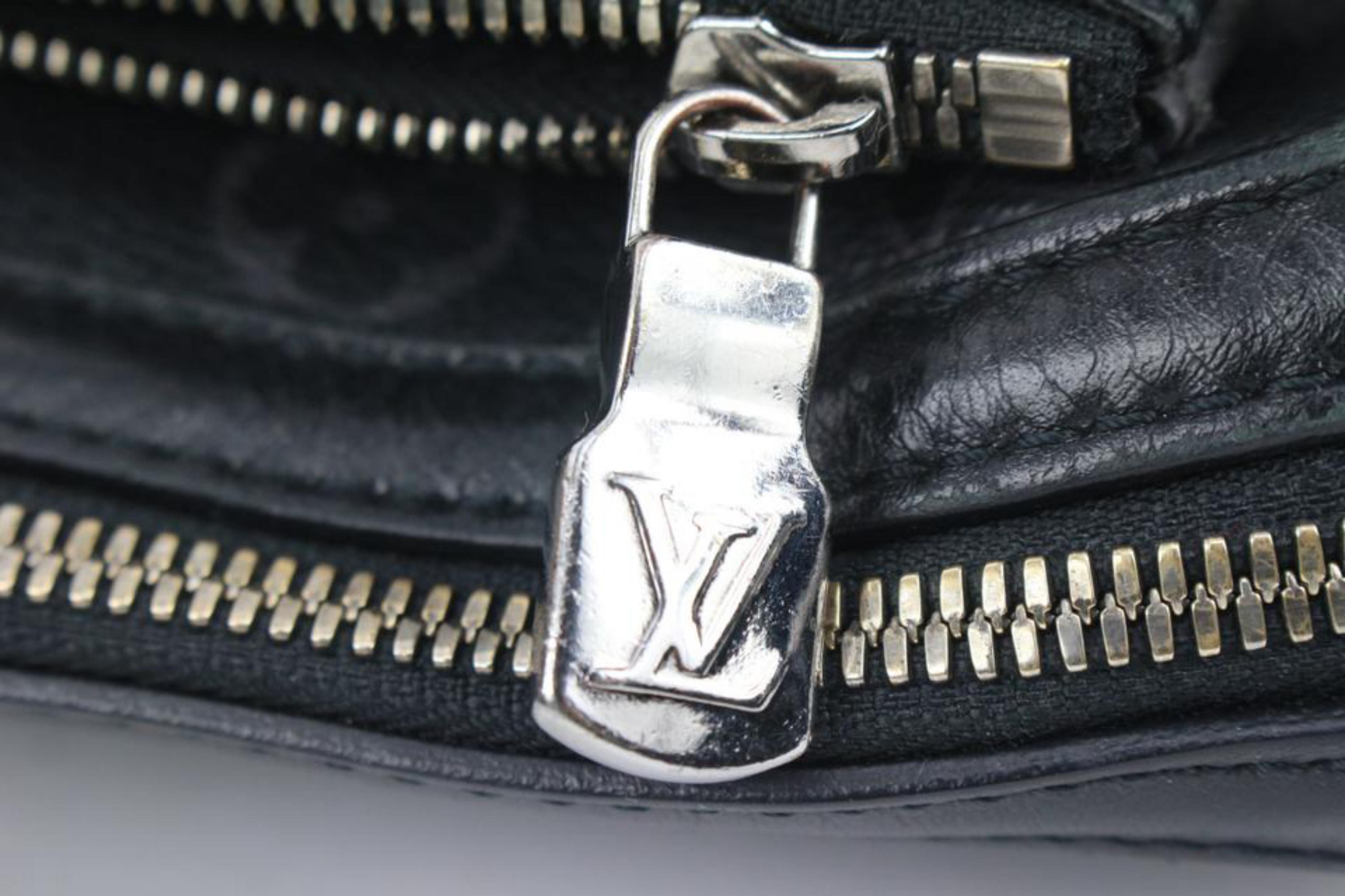 Louis Vuitton Black Monogram Eclipse Trio Messenger Crossbody Bag 114lv3 For Sale 1