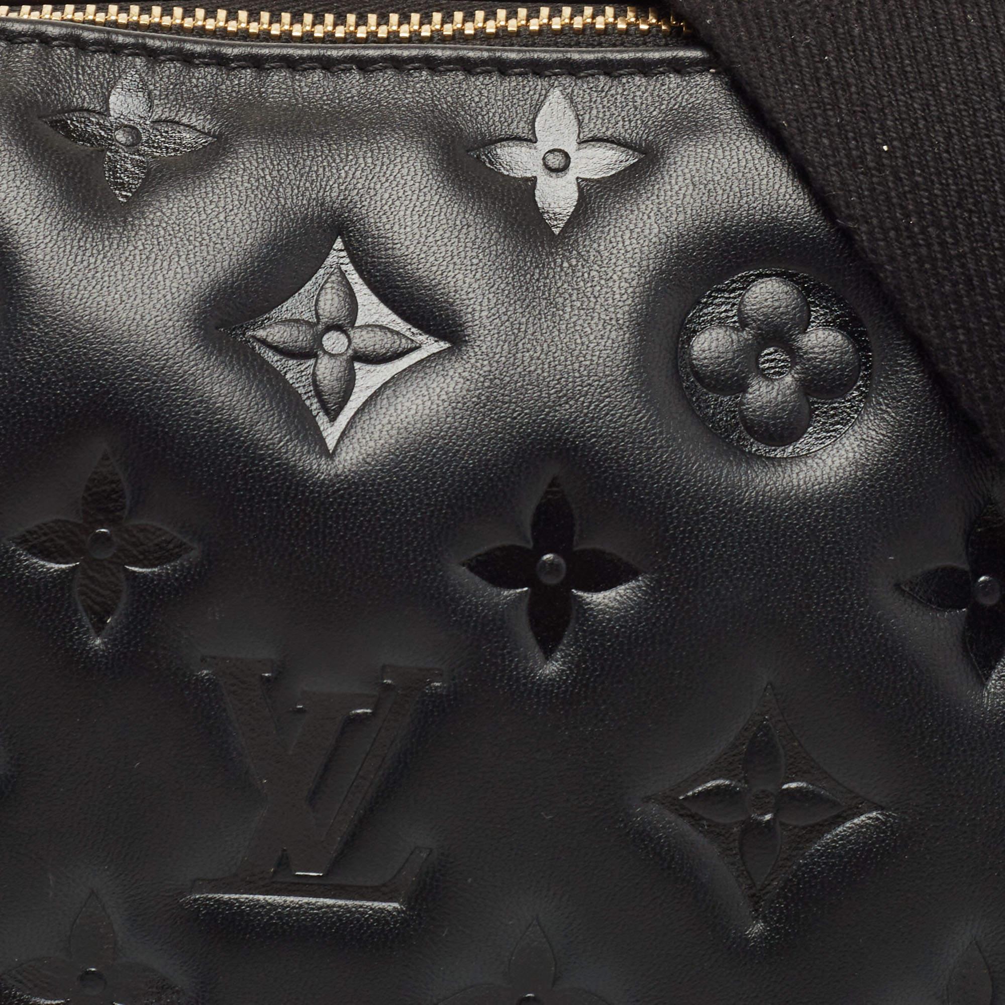 Louis Vuitton Black Monogram Embossed Coussin PM Bag 2