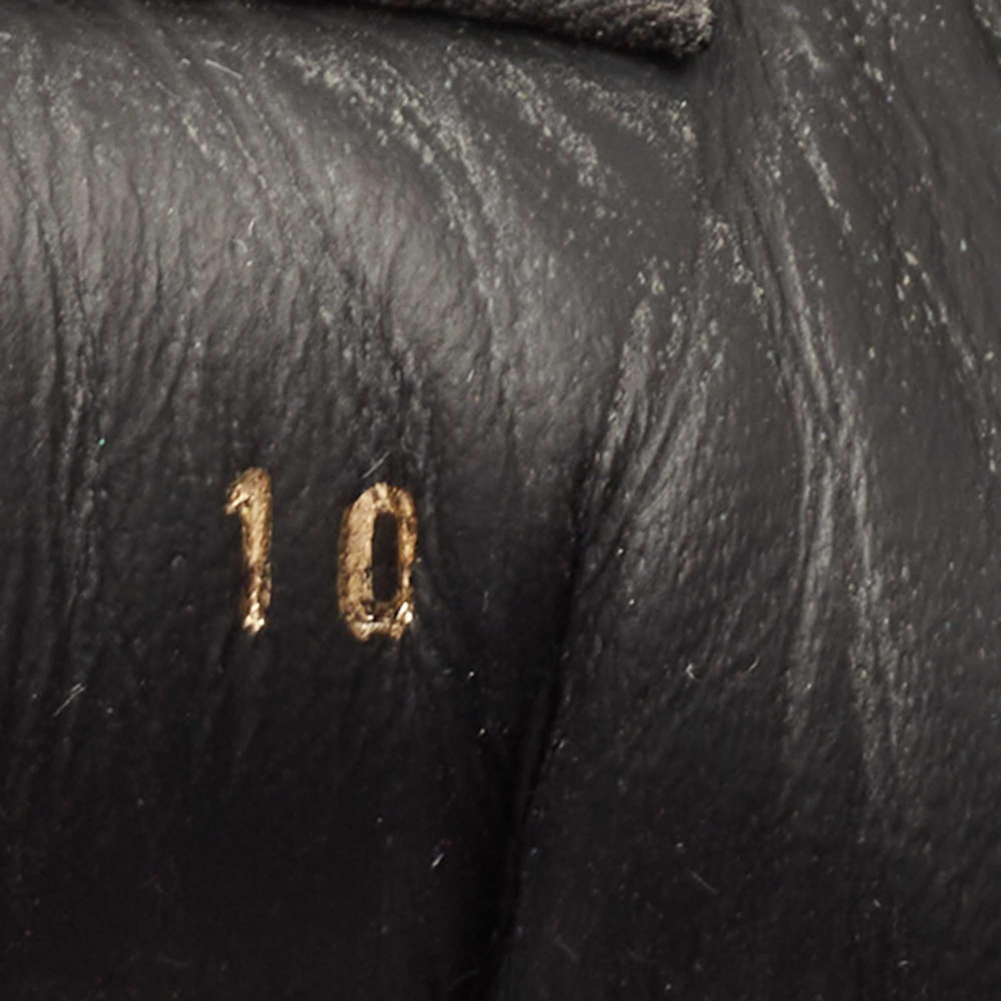 Louis Vuitton Black Monogram Embossed Iridescent PVC Run Away Sneakers Size 44 2