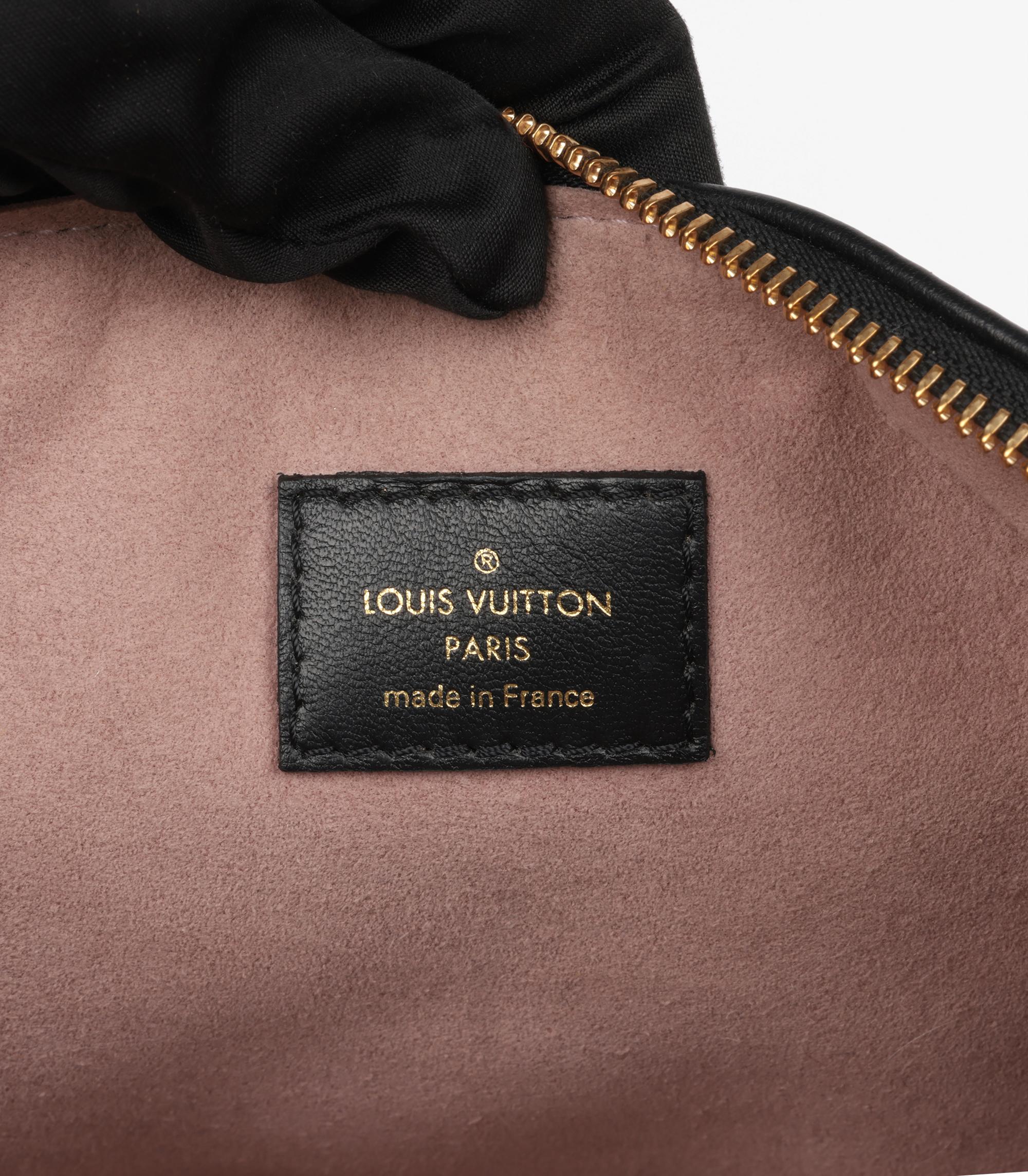 Louis Vuitton Black Monogram Embossed Lambskin Leather Coussin PM 4