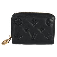 Louis Vuitton Black Monogram Embossed Lambskin Lou Coussin Wallet