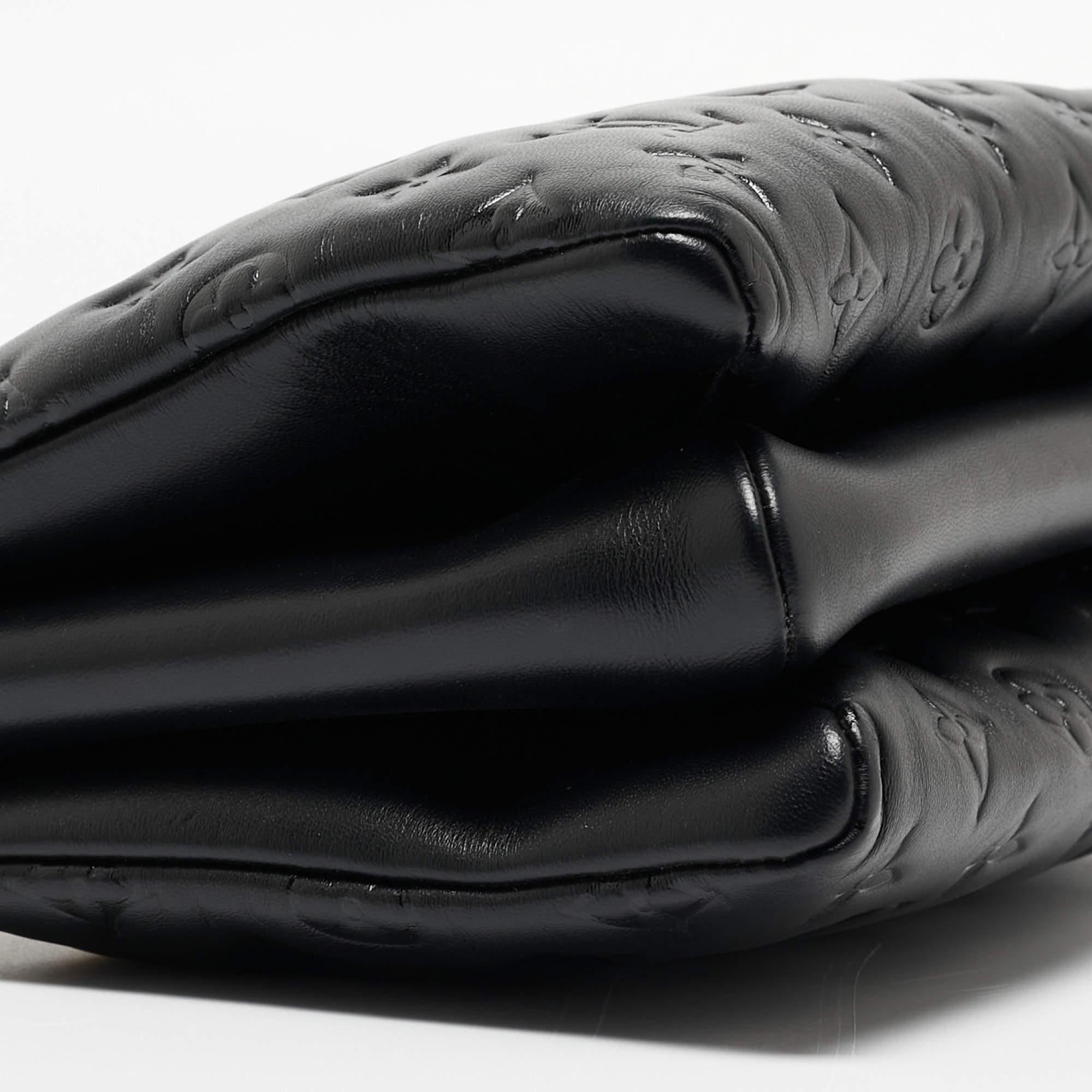 Louis Vuitton Black Monogram Embossed Leather Coussin PM Bag 10