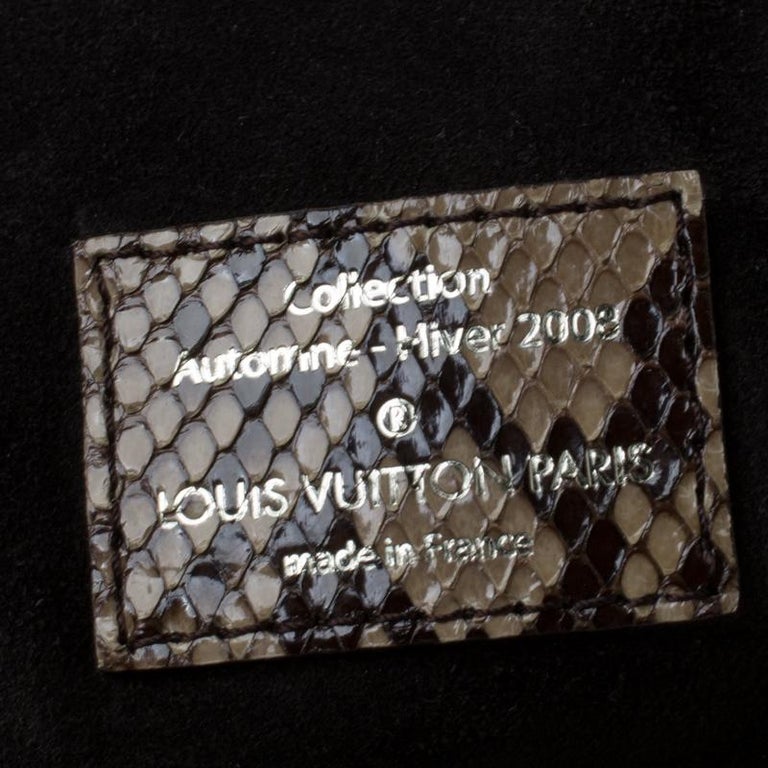 Louis Vuitton Limited Edition Kohl Monogram Embossed Suede Whisper GM Bag