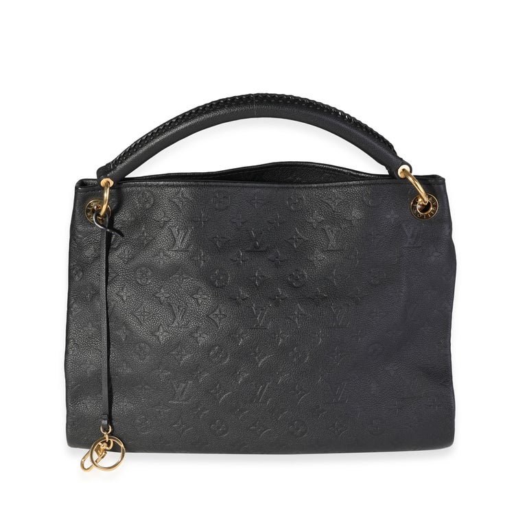 Listing Title: Louis Vuitton Black Monogram Empreinte Artsy MM
SKU: 118803
MSRP: 3800.00
Condition: Pre-owned (3000)
Handbag Condition: Excellent
Condition Comments: Light wear to corners. Interior shows signs of use.
Brand: Louis Vuitton
Model: