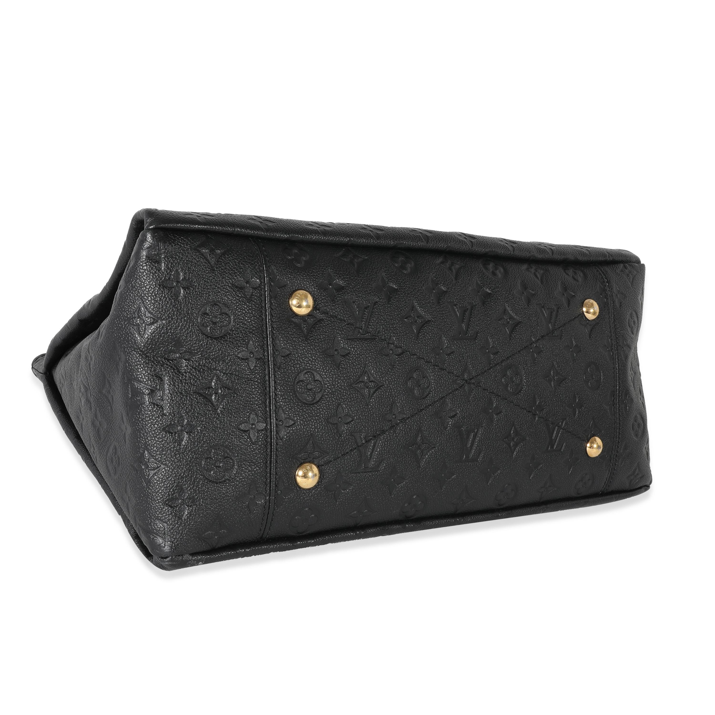 Listing Title: Louis Vuitton Black Monogram Empreinte Artsy MM
SKU: 131408
Condition: Pre-owned 
Handbag Condition: Very Good
Condition Comments: Item is in very good condition with minor signs of wear. Scuffing along corners and exterior leather.