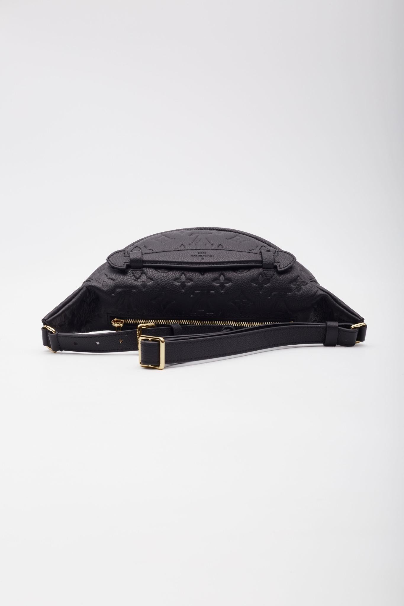 Louis Vuitton Black Monogram Empreinte Bum Bag For Sale 2