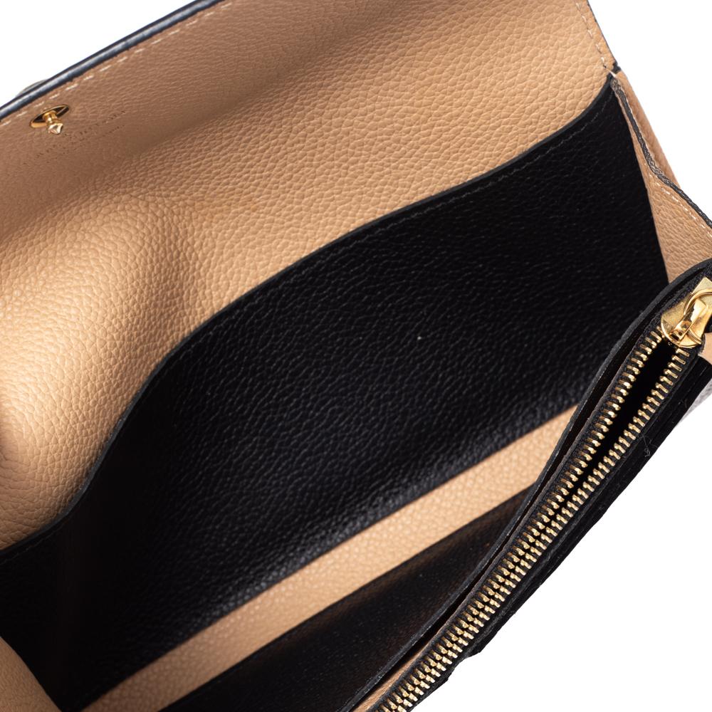 Louis Vuitton Black Monogram Empreinte Emilie Wallet 3