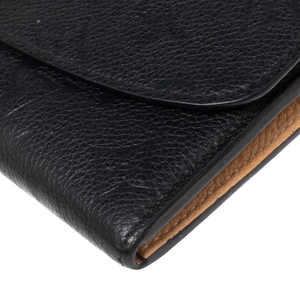Louis Vuitton Black Monogram Empreinte Emilie Wallet 4