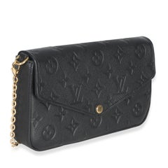 Louis Vuitton Black Monogram Empreinte Felicie Pochette