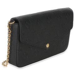 Louis Vuitton Black Monogram Empreinte Felicie Pochette