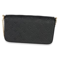 Louis Vuitton Black Monogram Empreinte Felicie Pochette