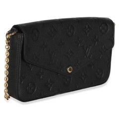 Louis Vuitton Black Monogram Empreinte Felicie Pochette