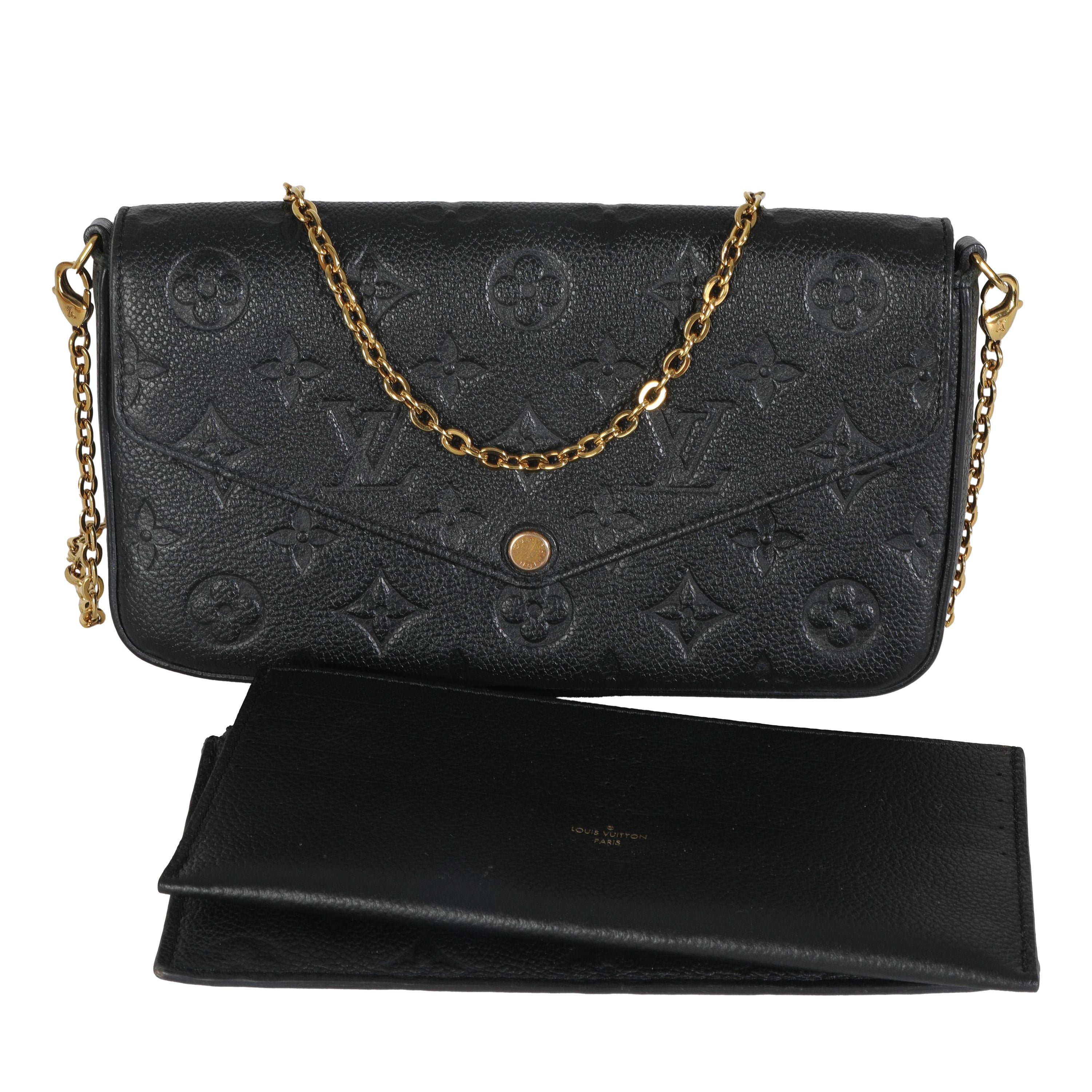 Louis Vuitton - Pochette Empreinte Felicie con Monogram nero