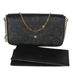 Louis Vuitton - Pochette Empreinte Felicie con Monogram nero