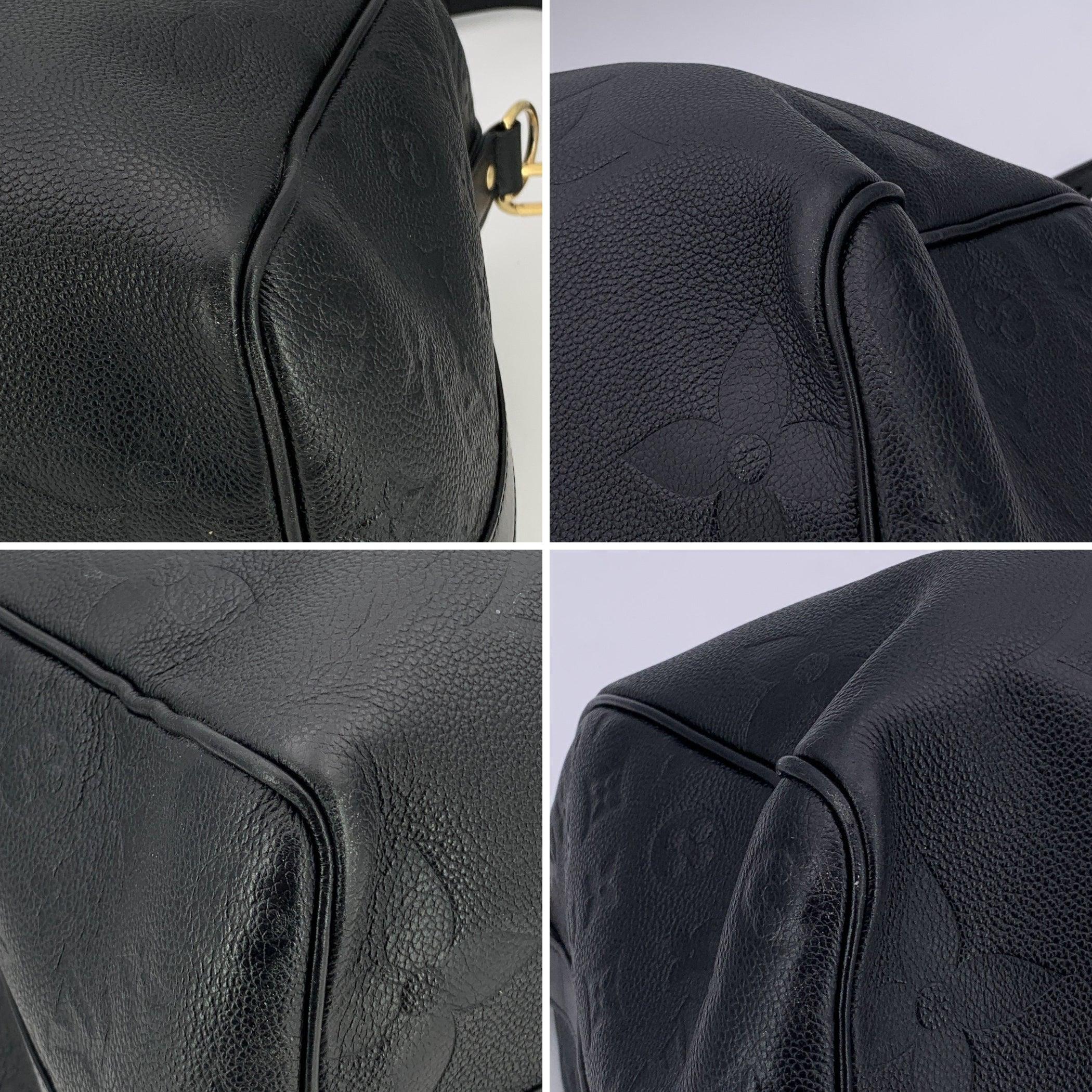 Louis Vuitton Black Monogram Empreinte Geant Keepall 45 M45532 Bandoulière For Sale 3