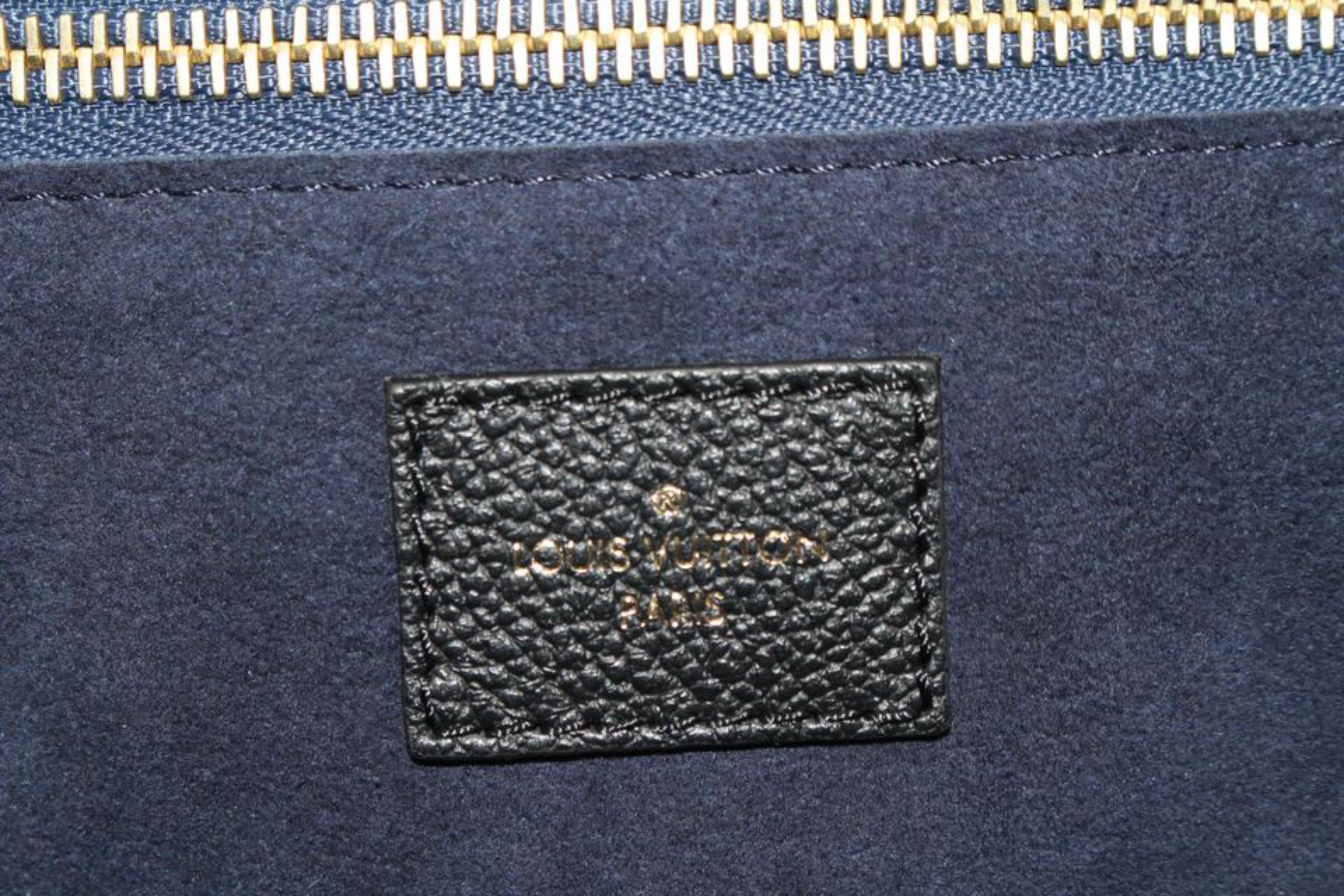 Louis Vuitton Black Monogram Empreinte Giant Neverfull MM with Pouch 75lv825s 1
