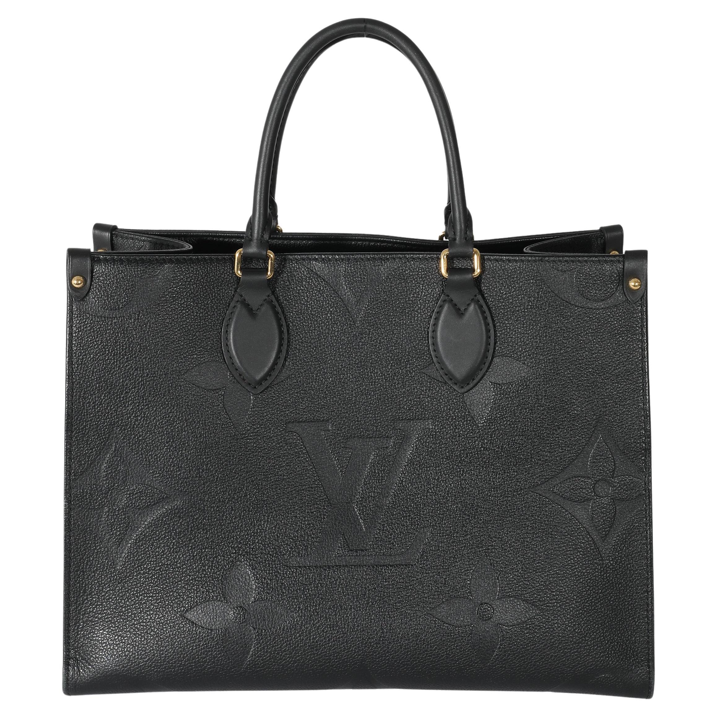Louis Vuitton Black Monogram Empreinte Giant Onthego MM 