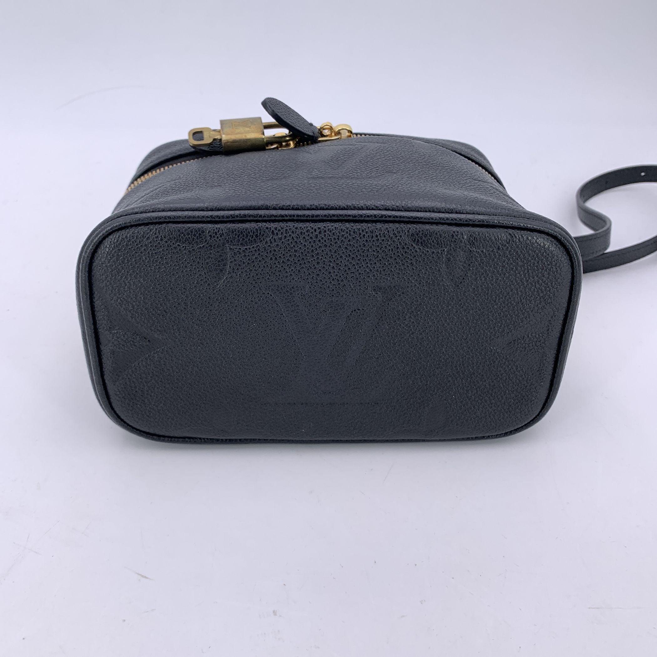 Women's Louis Vuitton Black Monogram Empreinte Giant Vanity PM Crossbody Bag For Sale