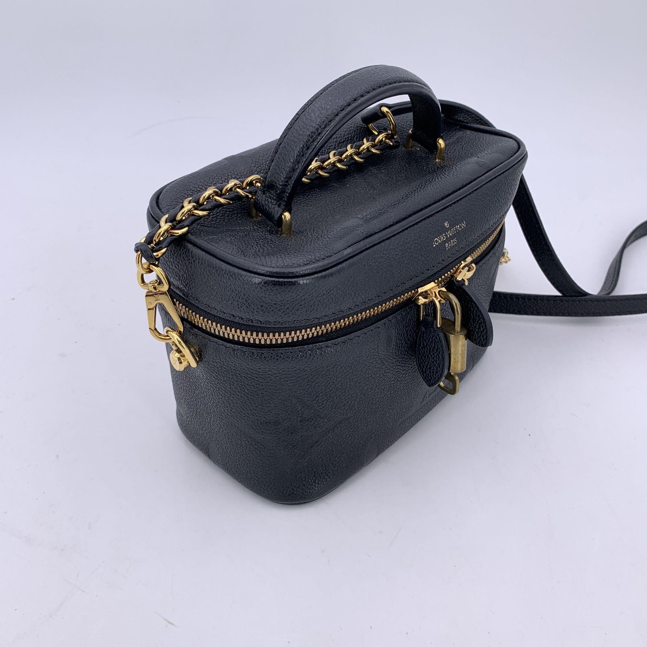 Louis Vuitton Black Monogram Empreinte Giant Vanity PM Crossbody Bag For Sale 3