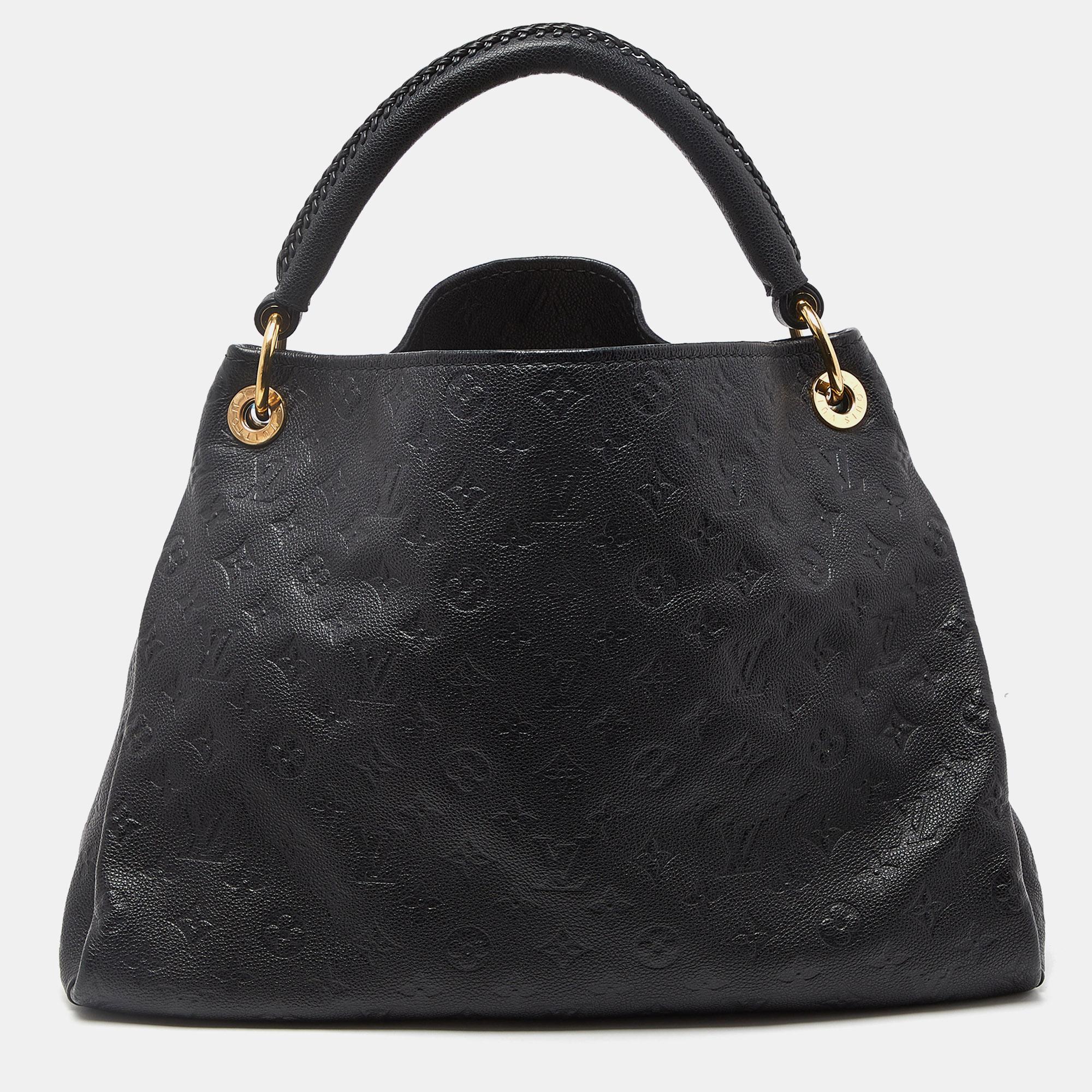 Louis Vuitton Black Monogram Empreinte Leather Artsy MM Bag 7