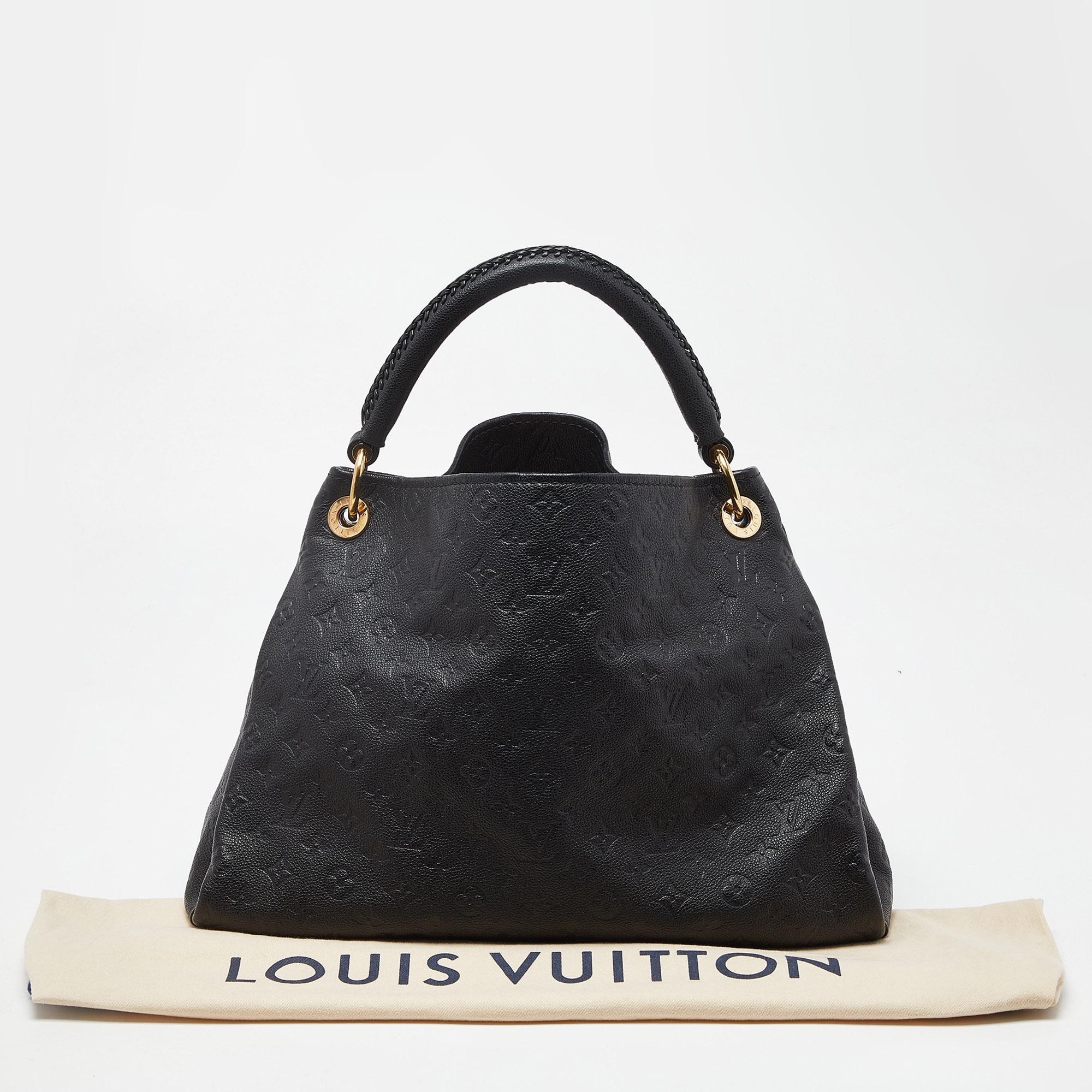 Louis Vuitton Black Monogram Empreinte Leather Artsy MM Bag 8