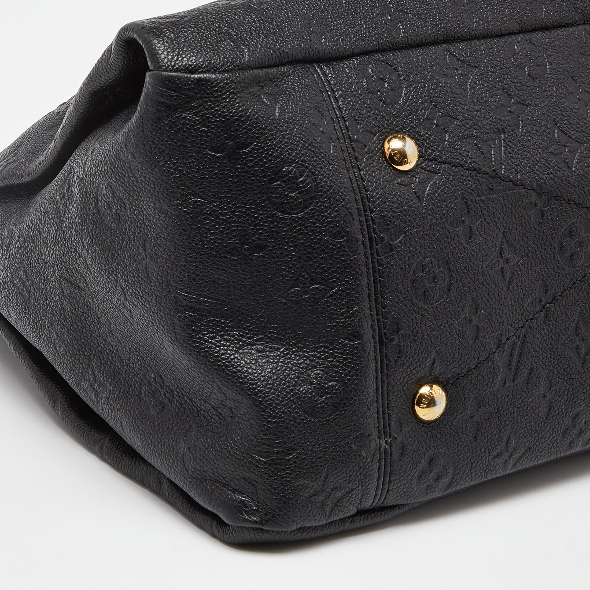 Louis Vuitton Black Monogram Empreinte Leather Artsy MM Bag 1