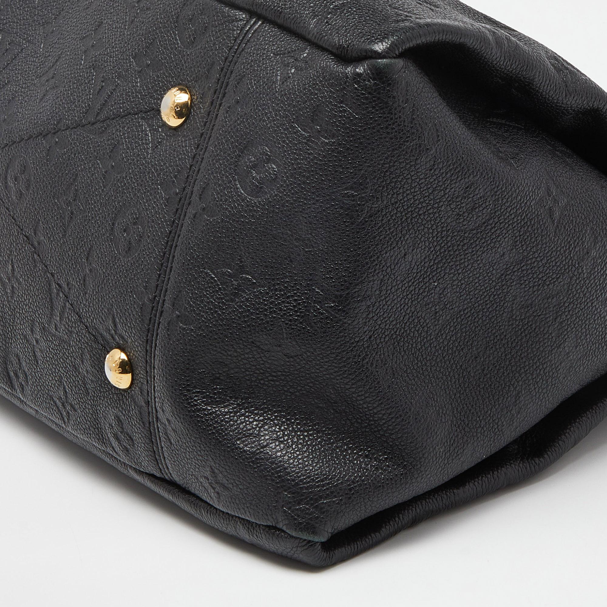 Louis Vuitton Black Monogram Empreinte Leather Artsy MM Bag 2
