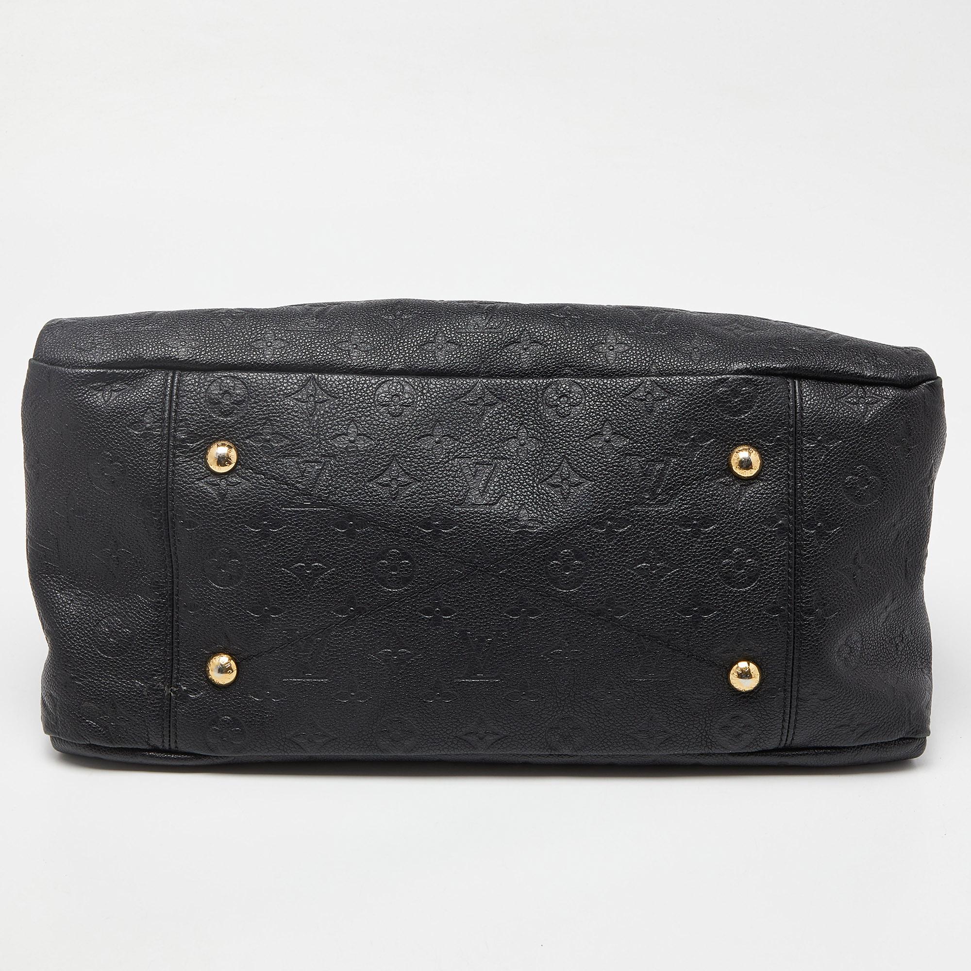 Louis Vuitton Black Monogram Empreinte Leather Artsy MM Bag 5