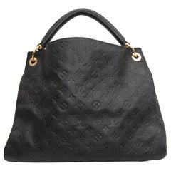  Louis Vuitton Black Monogram Empreinte Leather Artsy MM Bag