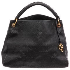 Louis Vuitton Black Monogram Empreinte Leather Artsy MM Shoulder Bag