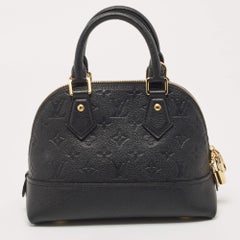 Louis Vuitton Black Monogram Empreinte Leather BB Neo Alma Bag