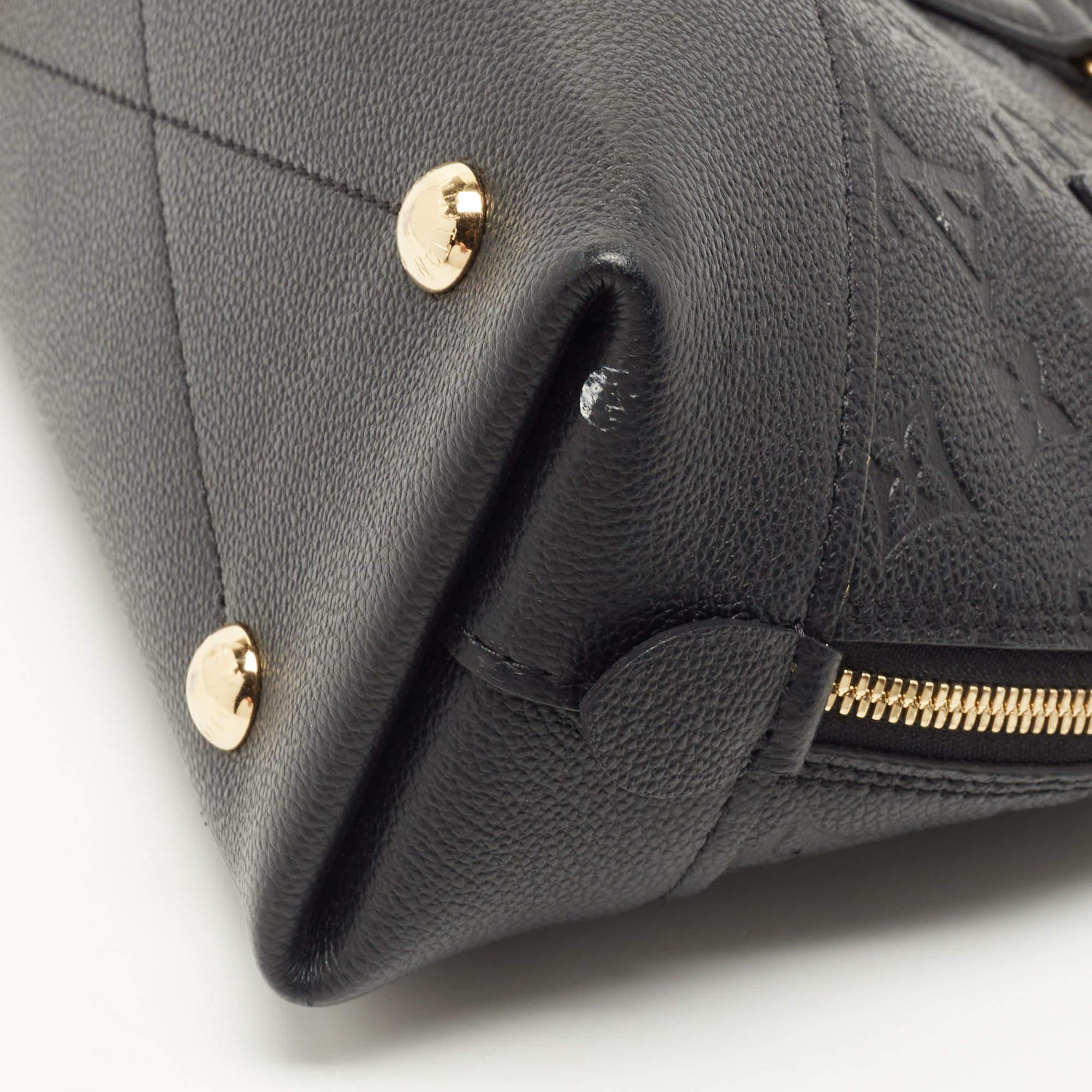 Louis Vuitton Black Monogram Empreinte Leather BB Neo Alma Bag 2